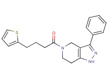 3-phenyl-5-[4-(2-thienyl)butanoyl]-4,5,6,7-tetrahydro-1H-pyrazolo[4,3-c]pyridine