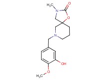 7-(3-hydroxy-4-methoxybenzyl)-3-methyl-1-oxa-3,7-diazaspiro[4.5]decan-2-one