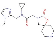 N-cyclopropyl-N-[(1-methyl-1H-imidazol-2-yl)methyl]-2-(2-oxo-1-oxa-3,8-diazaspiro[4.5]dec-3-yl)acetamide dihydrochloride