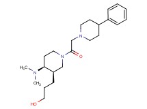 3-{(3R*,4S*)-4-(dimethylamino)-1-[(4-phenylpiperidin-1-yl)acetyl]piperidin-3-yl}propan-1-ol