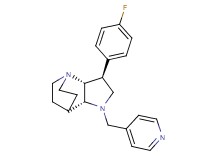 (2R*,3S*,6R*)-3-(4-fluorophenyl)-5-(4-pyridinylmethyl)-1,5-diazatricyclo[5.2.2.0~2,6~]undecane