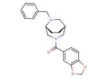 (1R*,5R*)-3-(1,3-benzodioxol-5-ylcarbonyl)-6-benzyl-3,6-diazabicyclo[3.2.2]nonane