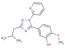 5-(3-isobutyl-1-pyridin-2-yl-1H-1,2,4-triazol-5-yl)-2-methoxyphenol