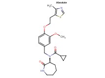 N-{3-methoxy-4-[2-(4-methyl-1,3-thiazol-5-yl)ethoxy]benzyl}-N-[(3S)-2-oxo-3-azepanyl]cyclopropanecarboxamide