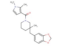 3-(1,3-benzodioxol-5-ylmethyl)-1-[(1,2-dimethyl-1H-pyrrol-3-yl)carbonyl]-3-methylpiperidine