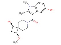 3-{[(1R*,3S*)-1-hydroxy-3-methoxy-7-azaspiro[3.5]non-7-yl]carbonyl}-1,2-dimethyl-1H-indol-5-ol