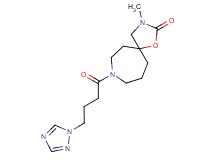 3-methyl-8-[4-(1H-1,2,4-triazol-1-yl)butanoyl]-1-oxa-3,8-diazaspiro[4.6]undecan-2-one