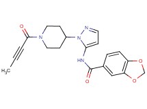 N-{1-[1-(2-butynoyl)-4-piperidinyl]-1H-pyrazol-5-yl}-1,3-benzodioxole-5-carboxamide