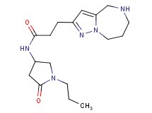 N-(5-oxo-1-propyl-3-pyrrolidinyl)-3-(5,6,7,8-tetrahydro-4H-pyrazolo[1,5-a][1,4]diazepin-2-yl)propanamide