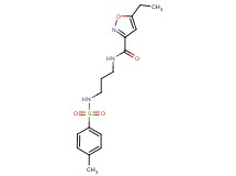 5-ethyl-N-(3-{[(4-methylphenyl)sulfonyl]amino}propyl)isoxazole-3-carboxamide