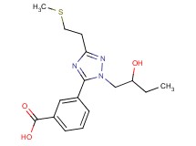 3-{1-(2-hydroxybutyl)-3-[2-(methylthio)ethyl]-1H-1,2,4-triazol-5-yl}benzoic acid