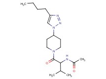N-(1-{[4-(4-butyl-1H-1,2,3-triazol-1-yl)piperidin-1-yl]carbonyl}-2-methylpropyl)acetamide
