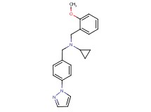 N-(2-methoxybenzyl)-N-[4-(1H-pyrazol-1-yl)benzyl]cyclopropanamine