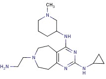 7-(2-aminoethyl)-N~2~-cyclopropyl-N~4~-(1-methyl-3-piperidinyl)-6,7,8,9-tetrahydro-5H-pyrimido[4,5-d]azepine-2,4-diamine dihydrochloride