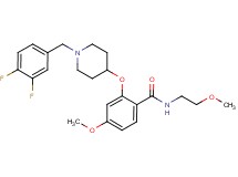 2-{[1-(3,4-difluorobenzyl)-4-piperidinyl]oxy}-4-methoxy-N-(2-methoxyethyl)benzamide