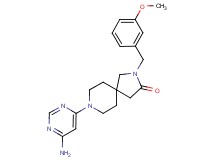 8-(6-amino-4-pyrimidinyl)-2-(3-methoxybenzyl)-2,8-diazaspiro[4.5]decan-3-one