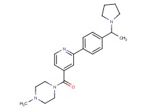 1-methyl-4-{2-[4-(1-pyrrolidin-1-ylethyl)phenyl]isonicotinoyl}piperazine