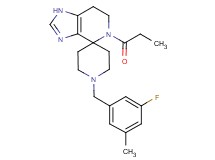 1'-(3-fluoro-5-methylbenzyl)-5-propionyl-1,5,6,7-tetrahydrospiro[imidazo[4,5-c]pyridine-4,4'-piperidine]