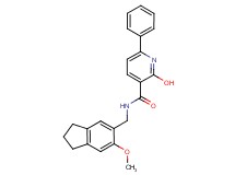 2-hydroxy-N-[(6-methoxy-2,3-dihydro-1H-inden-5-yl)methyl]-6-phenylnicotinamide