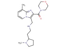 N-{[8-methyl-2-(4-morpholinylcarbonyl)imidazo[1,2-a]pyridin-3-yl]methyl}-2-(1-methyl-2-pyrrolidinyl)ethanamine