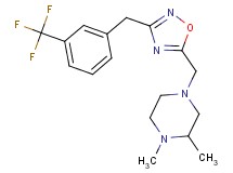 1,2-dimethyl-4-({3-[3-(trifluoromethyl)benzyl]-1,2,4-oxadiazol-5-yl}methyl)piperazine