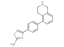 4-[4-(1,2,3,4-tetrahydroisoquinolin-5-yl)phenyl]-1,3-thiazol-2-amine