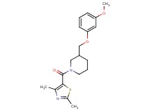 1-[(2,4-dimethyl-1,3-thiazol-5-yl)carbonyl]-3-[(3-methoxyphenoxy)methyl]piperidine