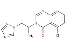 5-chloro-3-[1-methyl-2-(1H-1,2,4-triazol-1-yl)ethyl]quinazolin-4(3H)-one