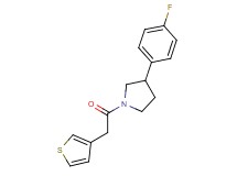 3-(4-fluorophenyl)-1-(3-thienylacetyl)pyrrolidine