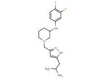 N-(3,4-difluorophenyl)-1-[(5-isobutyl-1H-pyrazol-3-yl)methyl]-3-piperidinamine