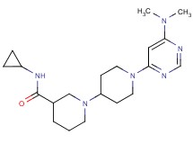 N-cyclopropyl-1'-[6-(dimethylamino)pyrimidin-4-yl]-1,4'-bipiperidine-3-carboxamide