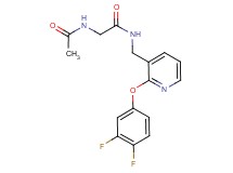N~2~-acetyl-N~1~-{[2-(3,4-difluorophenoxy)-3-pyridinyl]methyl}glycinamide