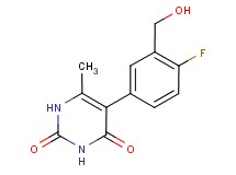 5-[4-fluoro-3-(hydroxymethyl)phenyl]-6-methylpyrimidine-2,4(1H,3H)-dione