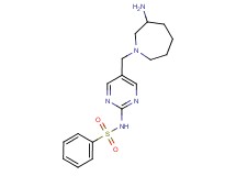 N-{5-[(3-amino-1-azepanyl)methyl]-2-pyrimidinyl}benzenesulfonamide hydrochloride