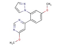 4-methoxy-6-[4-methoxy-2-(1H-pyrazol-1-yl)phenyl]pyrimidine