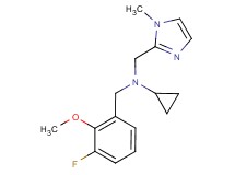 N-(3-fluoro-2-methoxybenzyl)-N-[(1-methyl-1H-imidazol-2-yl)methyl]cyclopropanamine