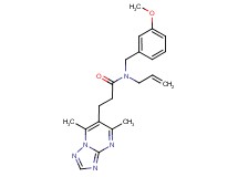 N-allyl-3-(5,7-dimethyl[1,2,4]triazolo[1,5-a]pyrimidin-6-yl)-N-(3-methoxybenzyl)propanamide