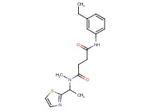 N'-(3-ethylphenyl)-N-methyl-N-[1-(1,3-thiazol-2-yl)ethyl]succinamide