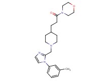 4-[3-(1-{[1-(3-methylphenyl)-1H-imidazol-2-yl]methyl}-4-piperidinyl)propanoyl]morpholine