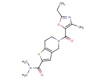 5-[(2-ethyl-4-methyl-1,3-oxazol-5-yl)carbonyl]-N,N-dimethyl-4,5,6,7-tetrahydrothieno[3,2-c]pyridine-2-carboxamide