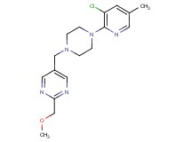 5-{[4-(3-chloro-5-methylpyridin-2-yl)piperazin-1-yl]methyl}-2-(methoxymethyl)pyrimidine