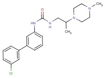 N-(3'-chlorobiphenyl-3-yl)-N'-[2-(4-methylpiperazin-1-yl)propyl]urea
