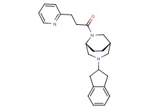 (1S*,5R*)-3-(2,3-dihydro-1H-inden-2-yl)-6-[3-(2-pyridinyl)propanoyl]-3,6-diazabicyclo[3.2.2]nonane