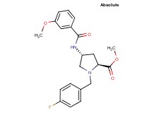 methyl (4R)-1-(4-fluorobenzyl)-4-[(3-methoxybenzoyl)amino]-L-prolinate