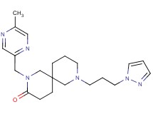 2-[(5-methylpyrazin-2-yl)methyl]-8-[3-(1H-pyrazol-1-yl)propyl]-2,8-diazaspiro[5.5]undecan-3-one