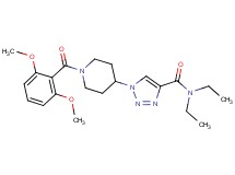 1-[1-(2,6-dimethoxybenzoyl)-4-piperidinyl]-N,N-diethyl-1H-1,2,3-triazole-4-carboxamide