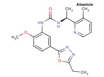 N-[5-(5-ethyl-1,3,4-oxadiazol-2-yl)-2-methoxyphenyl]-N'-[(1S)-1-(3-methylpyridin-2-yl)ethyl]urea