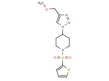 4-[4-(methoxymethyl)-1H-1,2,3-triazol-1-yl]-1-(2-thienylsulfonyl)piperidine