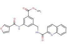 methyl 3-(3-furoylamino)-5-{[(2-quinolinylcarbonyl)amino]methyl}benzoate