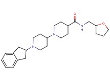 1'-(2,3-dihydro-1H-inden-2-yl)-N-(tetrahydro-2-furanylmethyl)-1,4'-bipiperidine-4-carboxamide